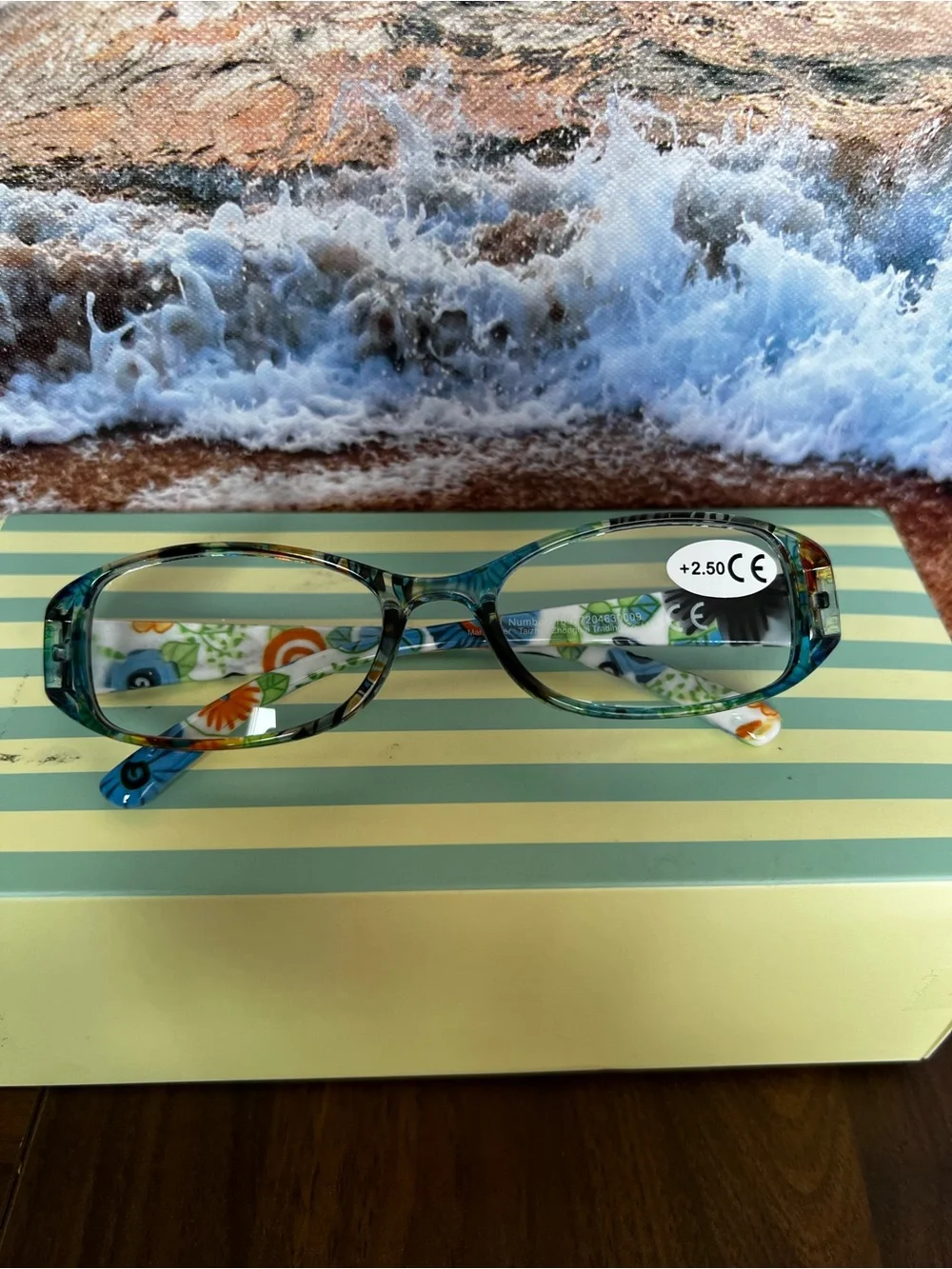 Glasses on box